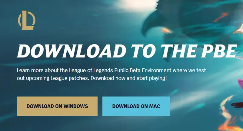 Tải xuống PBE Client